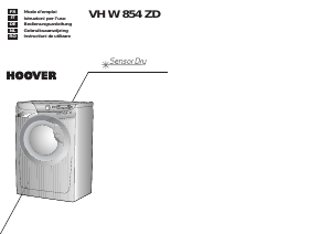 Manuale Hoover VH W854ZD-86S Lavasciuga