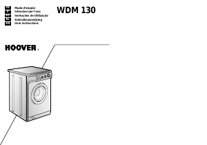 Manual Hoover WDM 130 01 Máquina de lavar e secar roupa