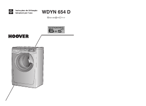 Manual Hoover WDYN 654D-30S Máquina de lavar e secar roupa