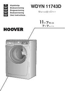 Bruksanvisning Hoover WDYN 11743D-S Kombimaskin vask-tørk
