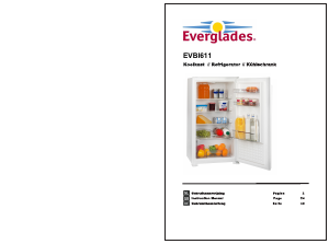 Bedienungsanleitung Everglades EVBI611 Kühlschrank