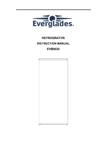 Manual Everglades EVBI620 Refrigerator