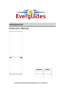 Handleiding Everglades EVBI630 Koel-vries combinatie