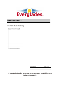 Handleiding Everglades EVFR531 Vriezer