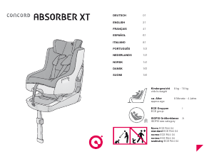 Handleiding Concord Absorber XT Autostoeltje