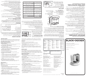 Handleiding Black and Decker HC306 Hakmolen