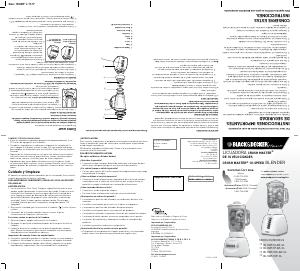 Manual de uso Black and Decker BL10451P-AR-CL Batidora