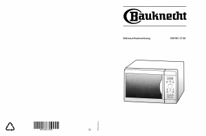 Bedienungsanleitung Bauknecht MCHD 2134 WS Mikrowelle