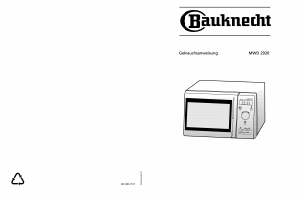 Bedienungsanleitung Bauknecht MWD 2920 SW Mikrowelle