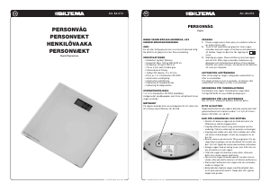 Brugsanvisning Biltema 84-074 Personvægt