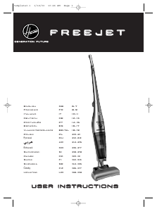 Manual Hoover SU144W1001 Vacuum Cleaner