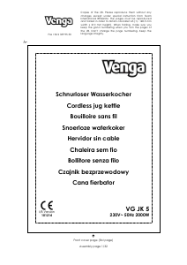 Handleiding Venga VG JK 5 Waterkoker