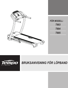 Bruksanvisning Tempo Fitness T903 Löpband