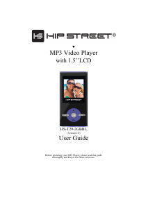 Manual Hipstreet HS-T29 Mp3 Player