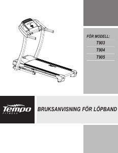 Bruksanvisning Tempo Fitness T904 Löpband