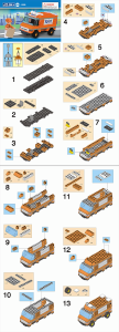 Manual Sluban set M38-B500 Town Camionul de livrare