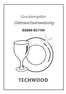 Bedienungsanleitung Techwood EGS 60 SC1154 Geschirrspüler