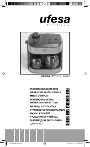 Használati útmutató Ufesa CK7355 Presszógép