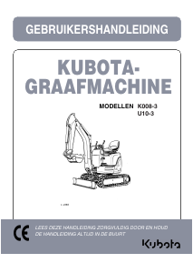 Handleiding Kubota K008-3 Graafmachine