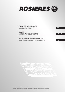 Mode d’emploi Rosières RTG 75 WFB RB Table de cuisson