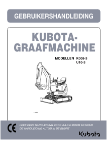 Handleiding Kubota U10-3 Graafmachine