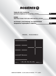 Mode d’emploi Rosières RIED 340 B 1 C Table de cuisson