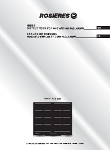 Mode d’emploi Rosières RES 77D Table de cuisson