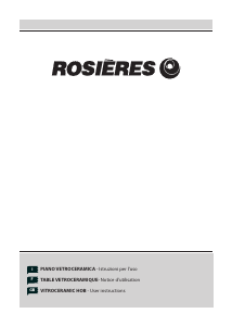 Manuale Rosières PMI 732 N Piano cottura