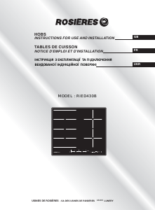 Manual Rosières RIED 430 B Hob