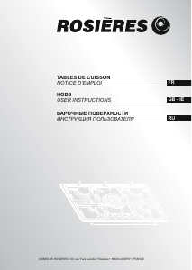 Mode d’emploi Rosières RTG 64 SF IN Table de cuisson