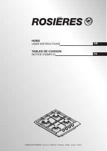 Mode d’emploi Rosières RTT 631 FCFAV Table de cuisson