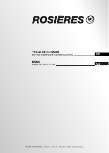 Mode d’emploi Rosières RH 63 TCT/1 Table de cuisson
