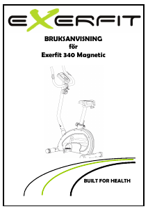 Bruksanvisning X-erfit 340 Magnetic Motionscykel