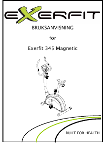 Bruksanvisning X-erfit 345 Magnetic Motionscykel