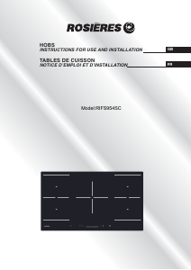 Mode d’emploi Rosières RIFS 954 SC Table de cuisson