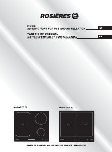 Mode d’emploi Rosières RES 62 Table de cuisson