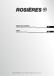 Mode d’emploi Rosières RH 64 DCT/1 Table de cuisson