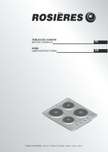 Manual Rosières RTL 604 M IN Hob