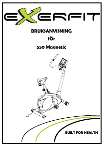 Bruksanvisning X-erfit 550 Magnetic Motionscykel