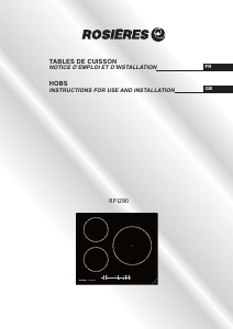 Manual Rosières RPI 290 Hob