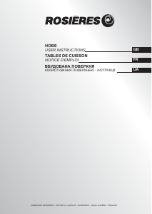 Mode d’emploi Rosières RTV 640 FRB Table de cuisson