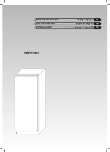Manuale Rosières RBFP 3683 Congelatore