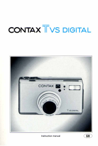 Manual Contax TVS Digital Camera