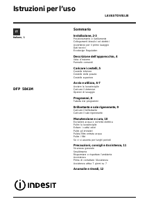 Manuale Indesit DFP 5841M NX IT Lavastoviglie