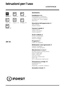 Manual Indesit DIF 36 G Máquina de lavar louça