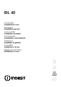 Manuale Indesit IDL 40 EU Lavastoviglie