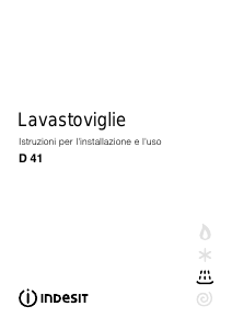 Manuale Indesit D 41 (IT) Lavastoviglie