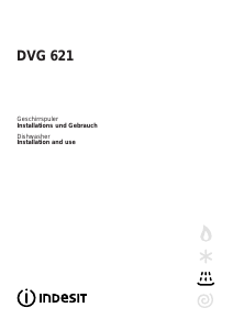 Handleiding Indesit DVG 621 IX Vaatwasser