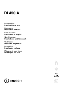 Manual Indesit DI 450 A.C Máquina de lavar louça