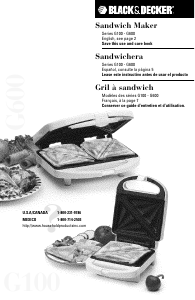 Manual de uso Black and Decker G600 Grill de contacto